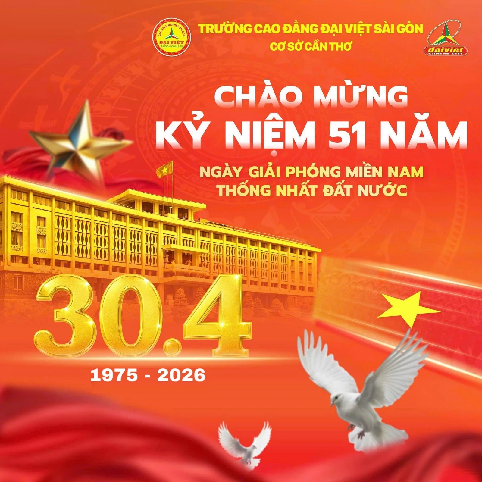ĐẠI VIỆT CẦN THƠ CHÀO MỪNG 51 NĂM NGÀY GIẢI PHÓNG MIỀN NAM, THỐNG NHẤT ĐẤT NƯỚC (30/04/1975 - 30/04/2026)