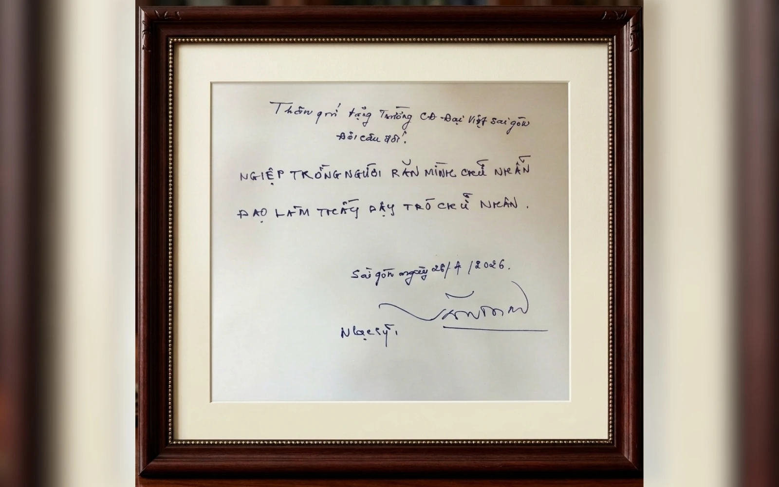 KHOẢNH KHẮC Ý NGHĨA CÙNG NHẠC SĨ VĂN THAO TẠI TRƯỜNG CAO ĐẲNG ĐẠI VIỆT SÀI GÒN