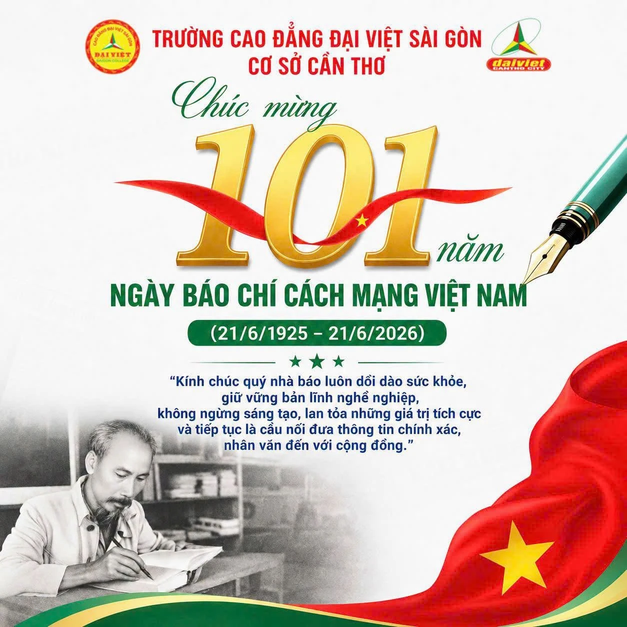 ĐẠI VIỆT CẦN THƠ HƯỚNG VỀ KỶ NIỆM 115 NĂM NGÀY BÁC HỒ RA ĐI TÌM ĐƯỜNG CỨU NƯỚC (05/6/1911 – 05/6/2026)