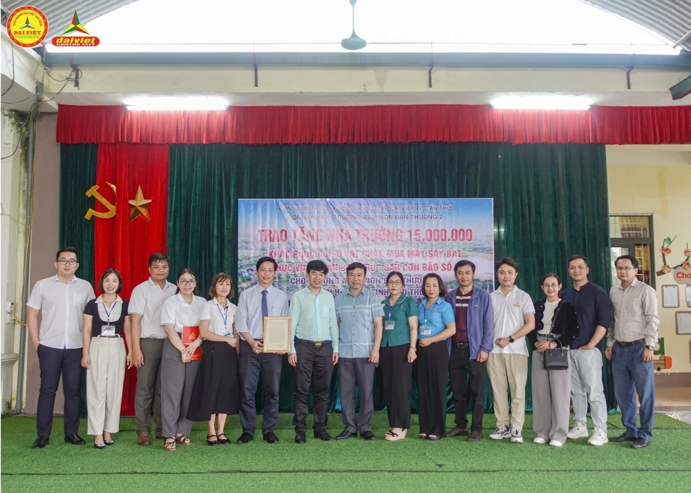 Đại Việt Cần Thơ Trao Yêu Thương Đến Trường Mầm Non Đan Thượng 2 – Phú Thọ