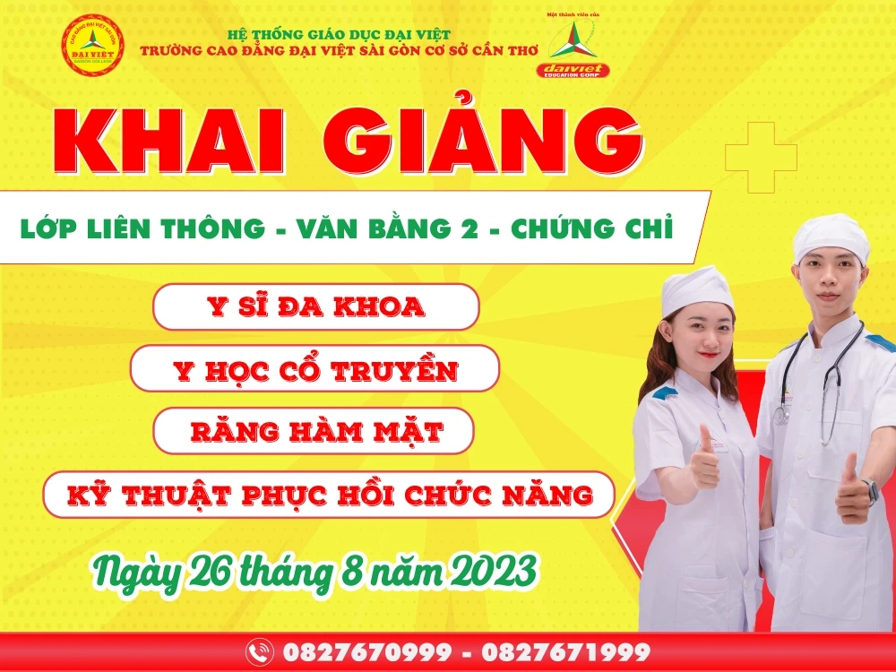 Khai giảng online lớp Liên thông – Văn bằng 2 Y sĩ, Y học cổ truyền, PHCN