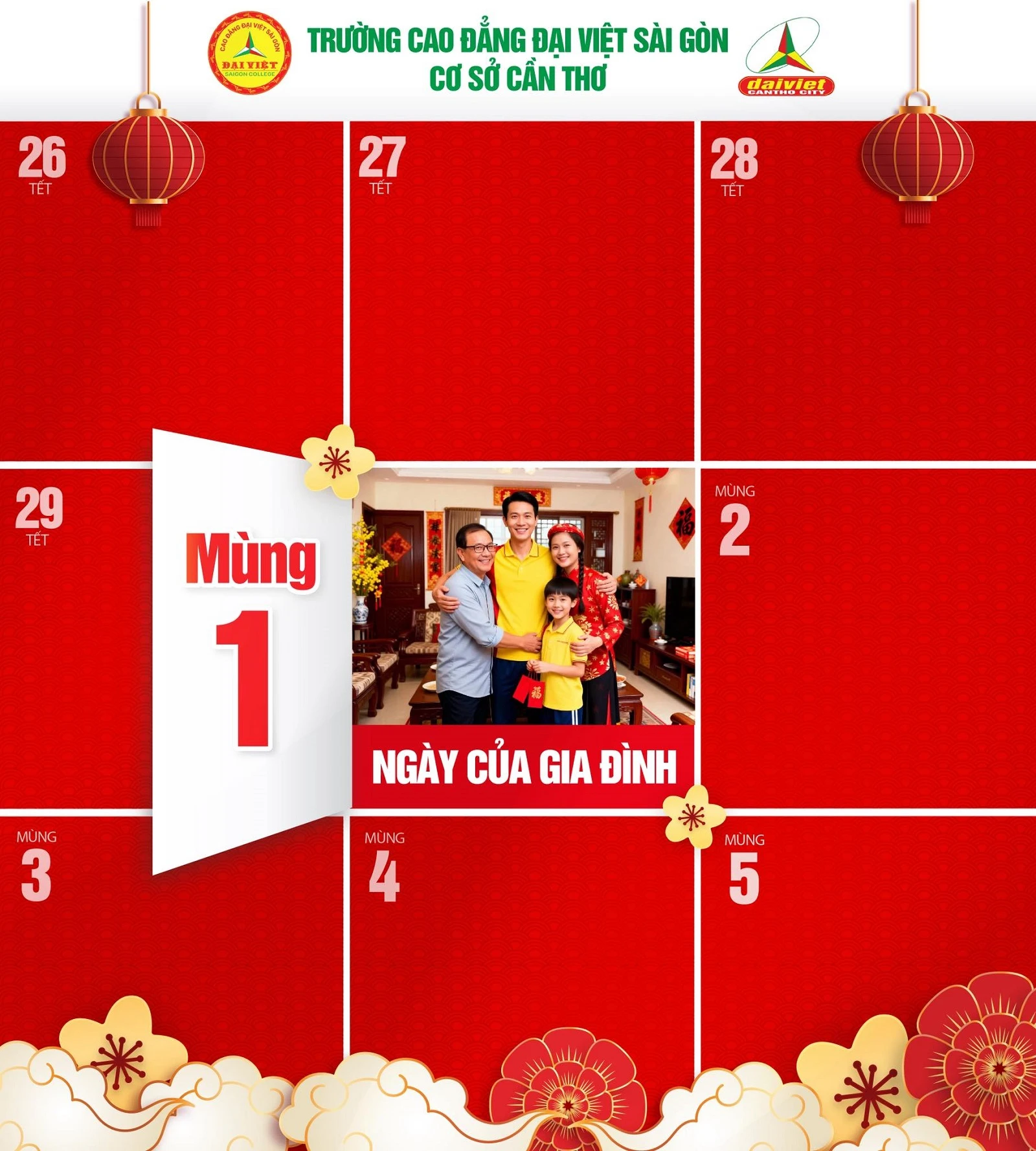 MÙNG 1 TẾT – NGÀY CỦA GIA ĐÌNH, TẾT YÊU THƯƠNG