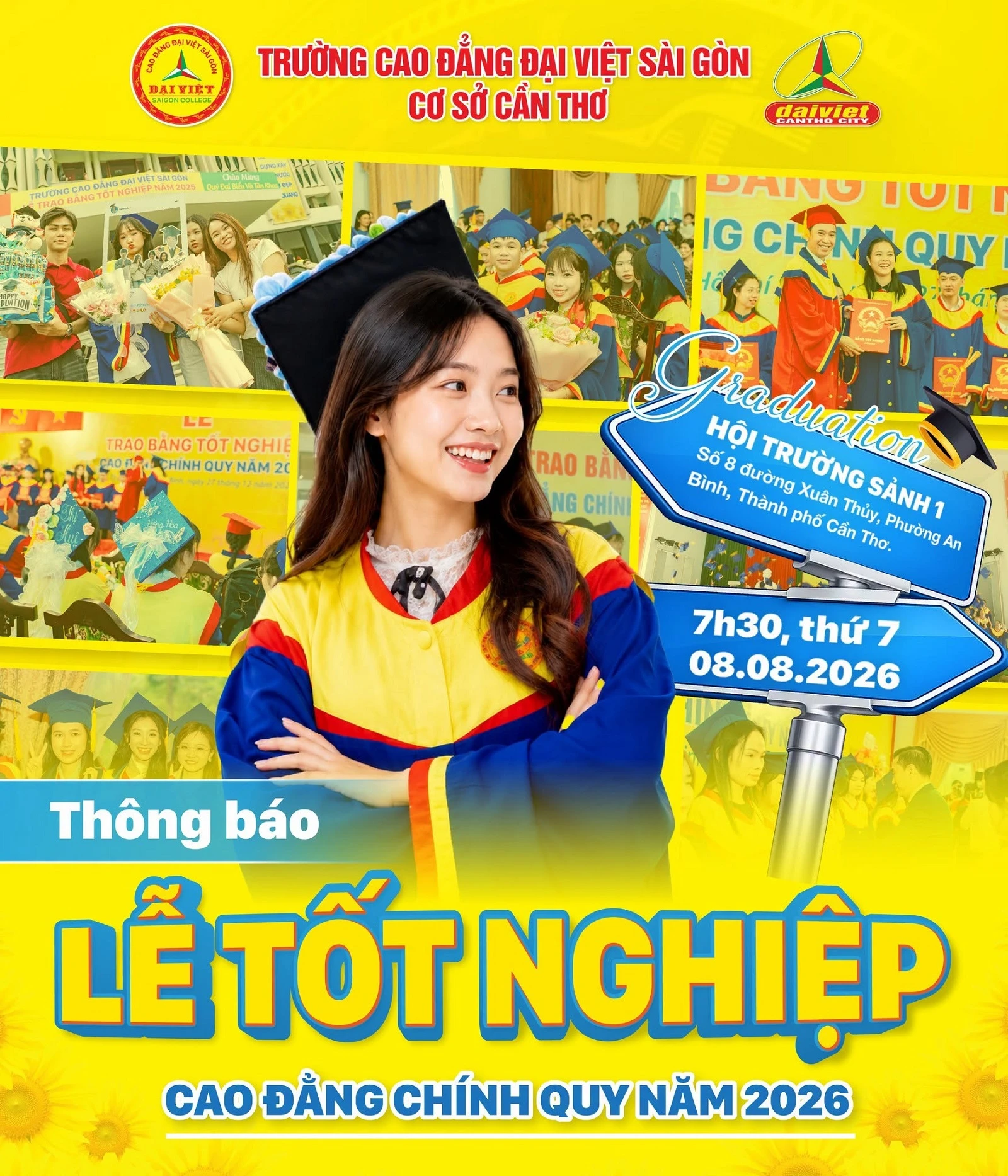 THÔNG BÁO LỄ TRAO BẰNG TỐT NGHIỆP NĂM 2026 (Đợt 2)