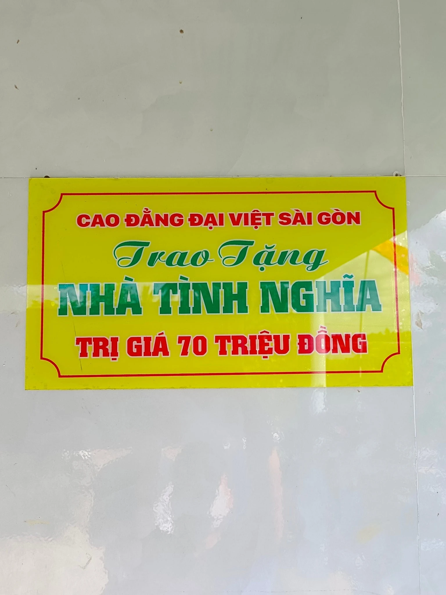 Cao Đẳng Đại Việt Sài Gòn Cơ Sở Cần Thơ trao nhà tình nghĩa tại xã Phú Mỹ, Cà Mau