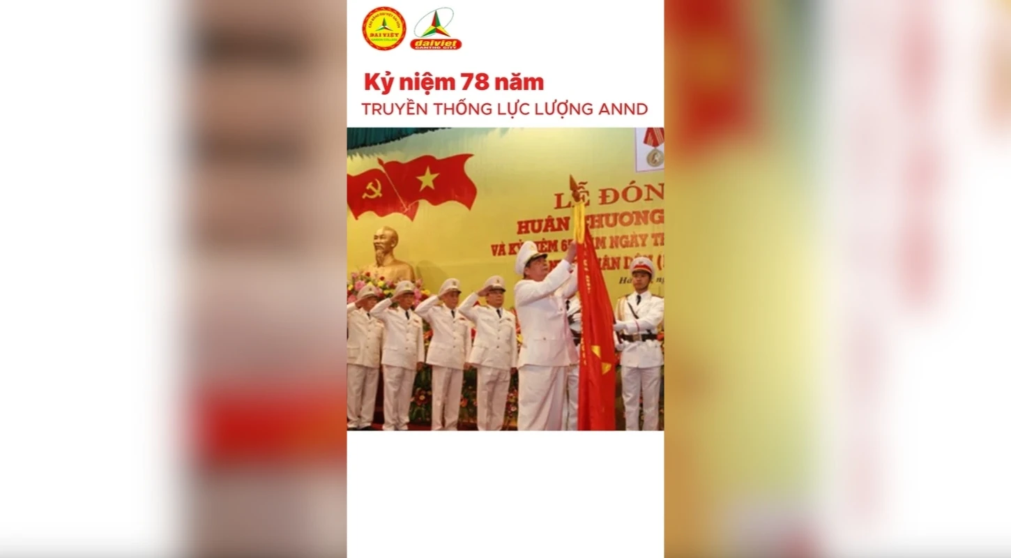 Kỷ Niệm 78 Năm Ngày Truyền Thống Lực Lượng An Ninh Nhân Dân Việt Nam