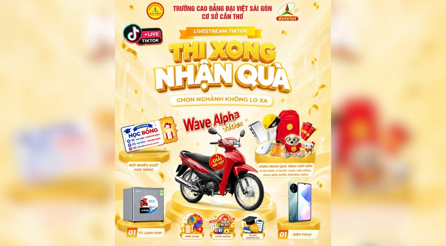 LIVESTREAM QUÀ TẶNG 2K8 – TRÚNG NGAY HONDA WAVE ALPHA!