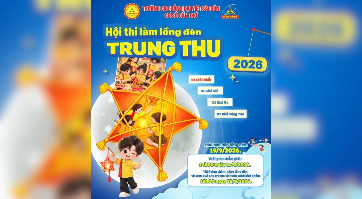THÔNG BÁO HỘI THI LÀM LỒNG ĐÈN TRUNG THU 2026 “TRUNG THU YÊU THƯƠNG – ĐẠI VIỆT GẮN KẾT”
