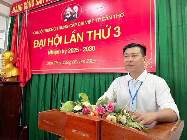 Đại hội Chi bộ lần III Trường Trung Cấp Đại Việt TP Cần Thơ 2025–2030