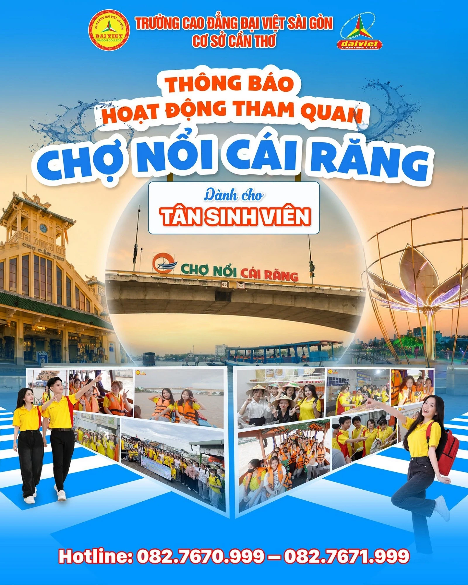 KHÁM PHÁ CHỢ NỔI CÁI RĂNG – TRẢI NGHIỆM ĐẬM CHẤT MIỀN TÂY CÙNG TÂN SINH VIÊN ĐẠI VIỆT CẦN THƠ!