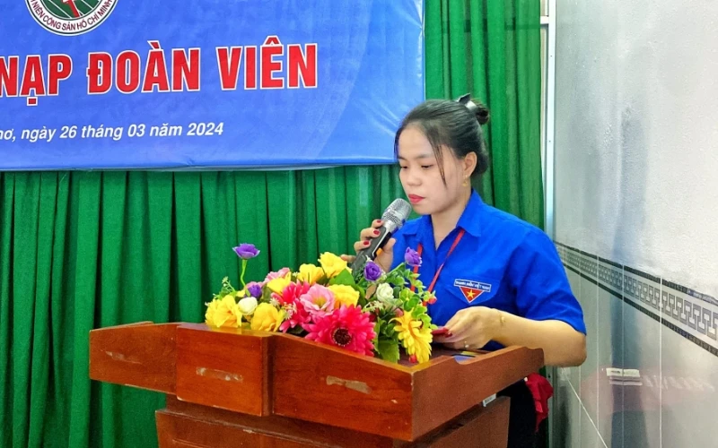 Lễ Kết Nạp Đoàn Viên Mới 2024 - Trường Cao Đẳng Đại Việt Sài Gòn Cơ Sở Cần Thơ