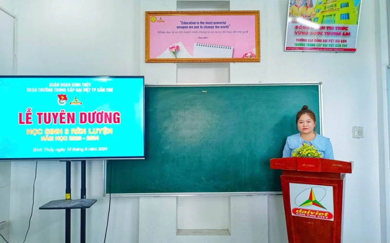 Triển khai phong trào Học sinh 3 rèn luyện - Trường Cao Đẳng Đại Việt Sài Gòn Cơ Sở Cần Thơ