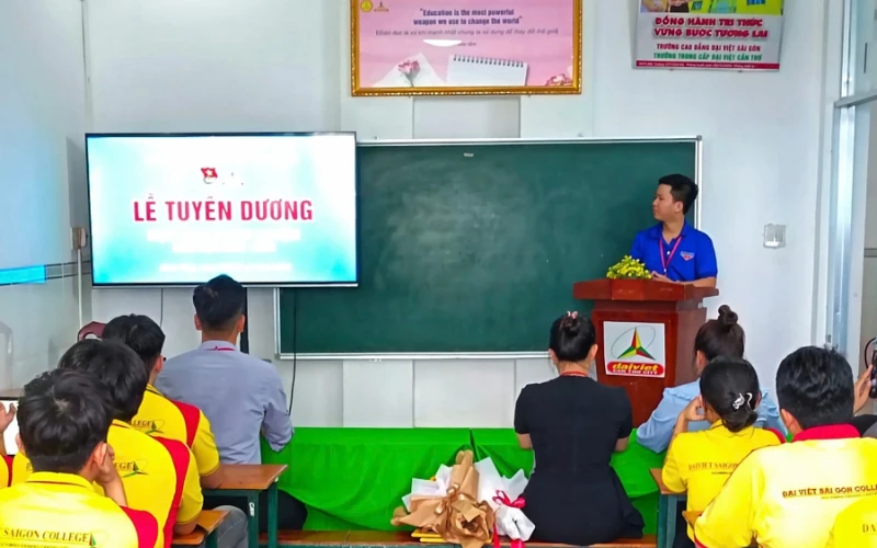 Triển khai phong trào Học sinh 3 rèn luyện - Trường Cao Đẳng Đại Việt Sài Gòn Cơ Sở Cần Thơ