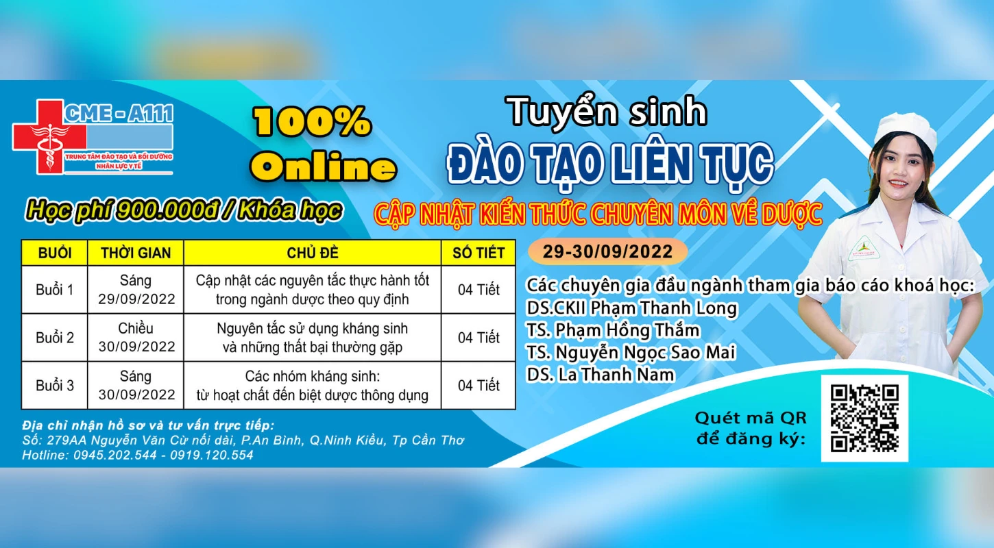 Chiêu Sinh Lớp Cập Nhật Kiến Thức Chuyên Môn Về Dược